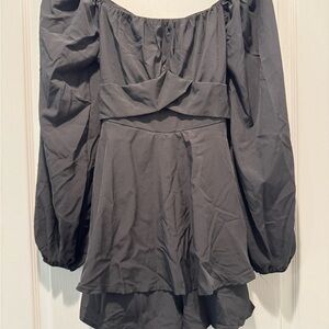 Black Off-Shoulder Dress